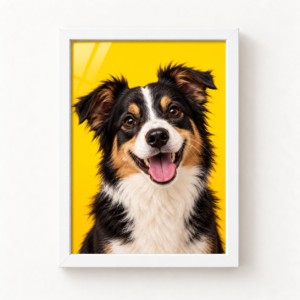 Quadro Pet Personalizado 21×30cm — Linha Premium | Cor Sólida