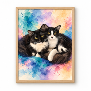 Quadro Pet Personalizado 30×42cm — Linha Clássica | Artístico