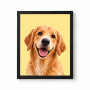 Quadro Pet Personalizado 21×30cm — Linha Clássica | Cor Sólida