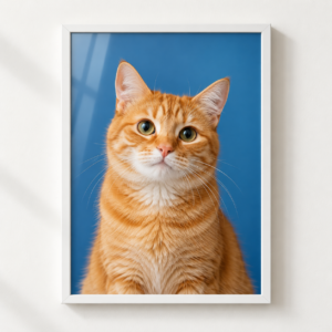 Quadro Pet Personalizado 30×42cm — Linha Premium | Cor Sólida