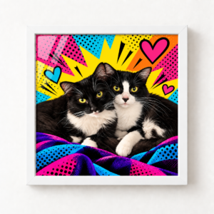 Quadro Pet Personalizado 20×20cm — Linha Premium | Artístico